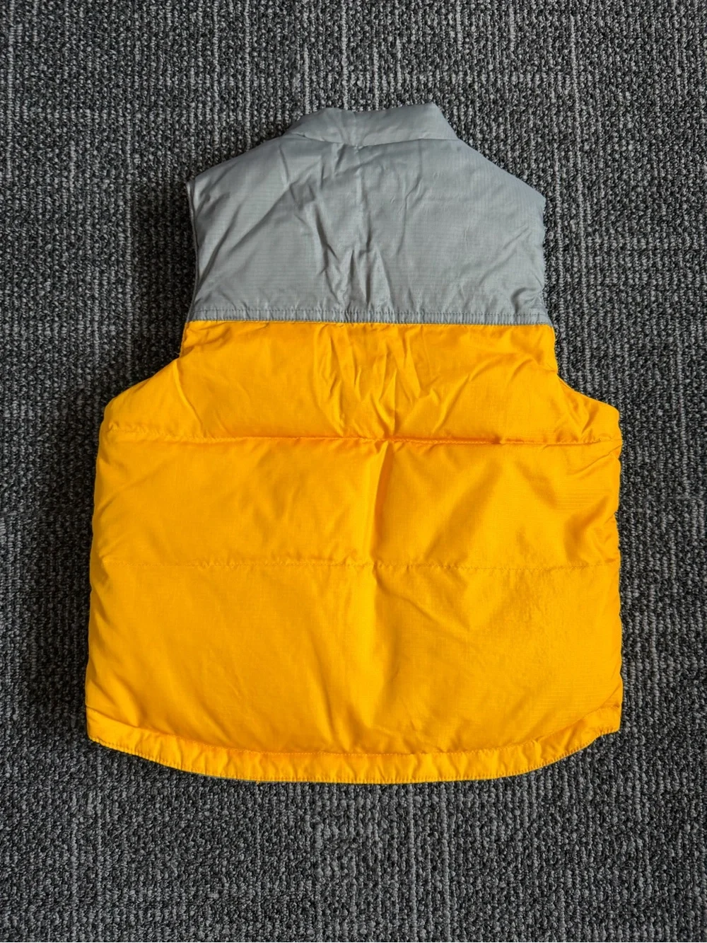 Old Navy Vest Boys 4/5 Red Gray Goose Down Y2K Outdoor